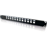 C2G 12-Port Blank Keystone/Multimedia Patch Panel — 03857