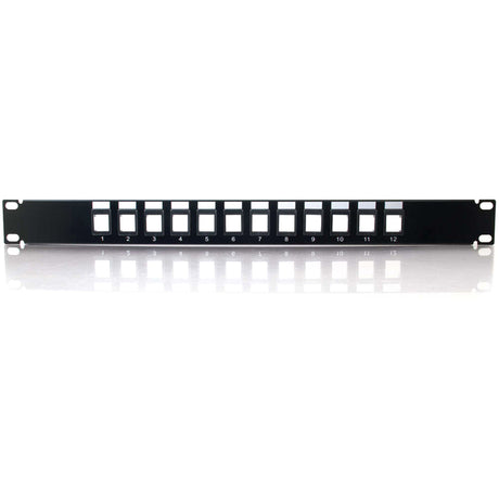 C2G 12-Port Blank Keystone/Multimedia Patch Panel — 03857
