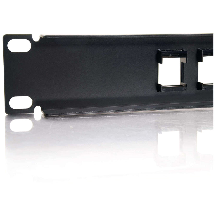 C2G 12-Port Blank Keystone/Multimedia Patch Panel — 03857