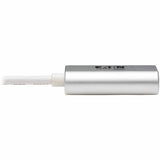 Eaton Tripp Lite Series 2-Port USB-C to 3.5 mm Stereo Audio Adapter - USB 2.0, Silver — U437-002