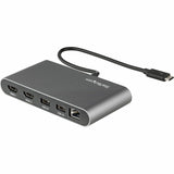 StarTech.com Thunderbolt 3 Mini Dock - Portable Dual Monitor TB3 Laptop Docking Station HDMI 4K 60Hz - 2x USB-A & GbE - 28cm (11") cable — TB3DKM2HDL