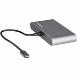 StarTech.com Thunderbolt 3 Mini Dock - Portable Dual Monitor TB3 Laptop Docking Station HDMI 4K 60Hz - 2x USB-A & GbE - 28cm (11") cable — TB3DKM2HDL
