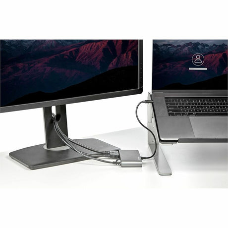 StarTech.com Thunderbolt 3 Mini Dock - Portable Dual Monitor TB3 Laptop Docking Station HDMI 4K 60Hz - 2x USB-A & GbE - 28cm (11") cable — TB3DKM2HDL