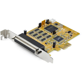 StarTech.com 8-Port PCI Express RS232 Serial Adapter Card, PCIe to DB9 RS232 Controller Card, 16C1050 UART, 15kV ESD, Windows Only, TAA — PEX8S1050