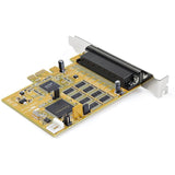 StarTech.com 8-Port PCI Express RS232 Serial Adapter Card, PCIe to DB9 RS232 Controller Card, 16C1050 UART, 15kV ESD, Windows Only, TAA — PEX8S1050