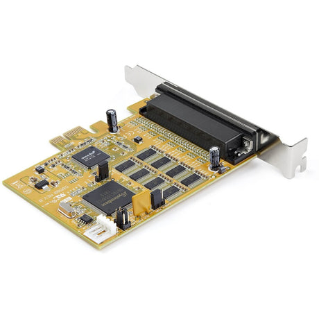 StarTech.com 8-Port PCI Express RS232 Serial Adapter Card, PCIe to DB9 RS232 Controller Card, 16C1050 UART, 15kV ESD, Windows Only, TAA — PEX8S1050
