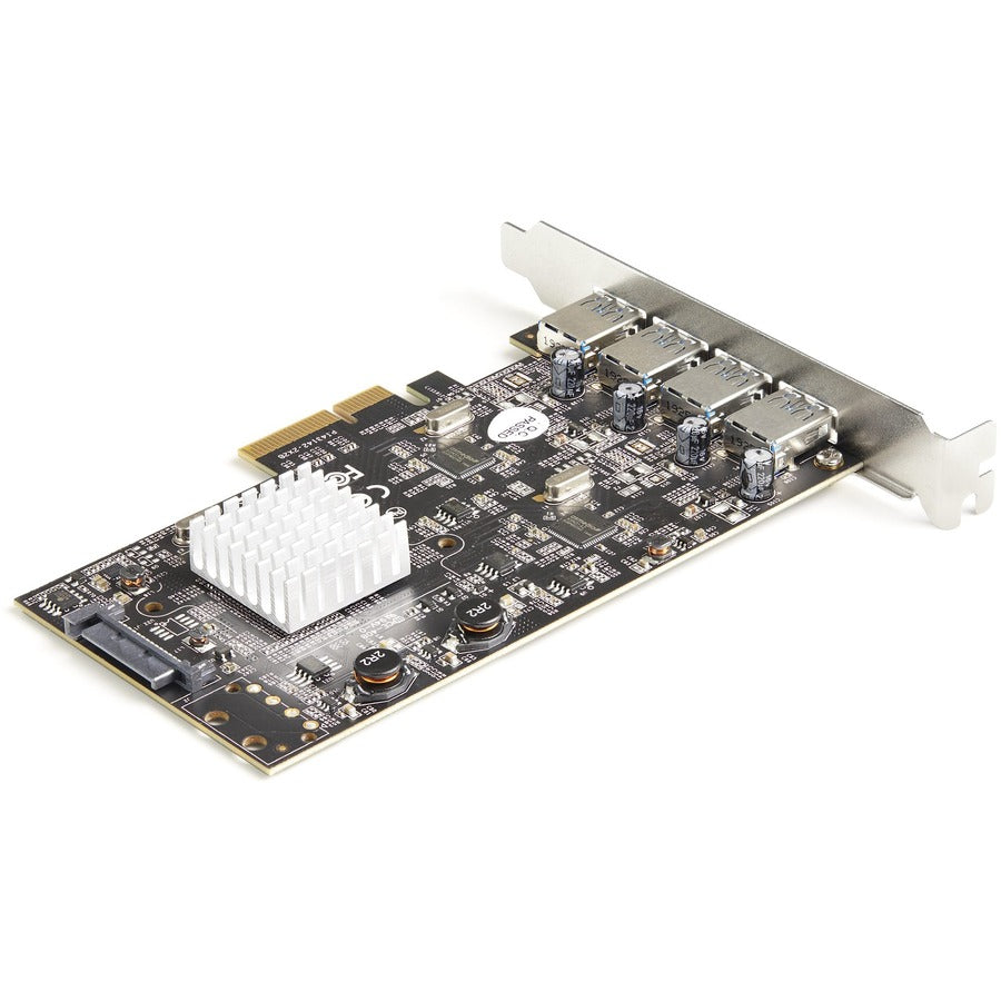 StarTech.com 4-Port USB PCIe Card - 10Gbps USB 3.2 Gen 2 Type-A PCI Express Expansion Card - 2 Controllers - 4xUSB - Windows/Mac/Linux — PEXUSB314A2V2