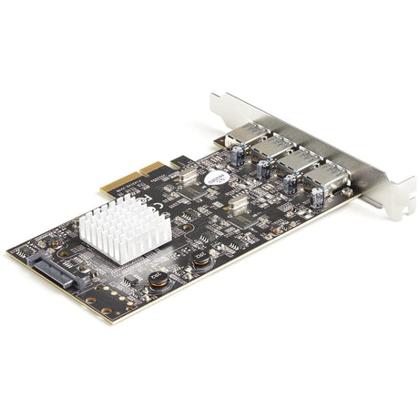 StarTech.com 4-Port USB PCIe Card - 10Gbps USB 3.2 Gen 2 Type-A PCI Express Expansion Card - 2 Controllers - 4xUSB - Windows/Mac/Linux — PEXUSB314A2V2