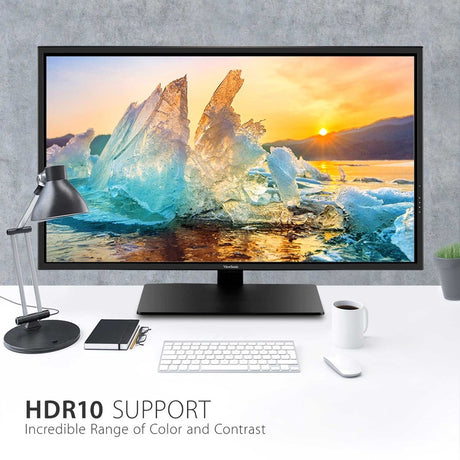 ViewSonic VX4381-4K 43 Inch Ultra HD MVA 4K Monitor Widescreen with HDR10 Support, Eye Care, HDMI, USB, DisplayPort for Home and Office — VX4381-4K