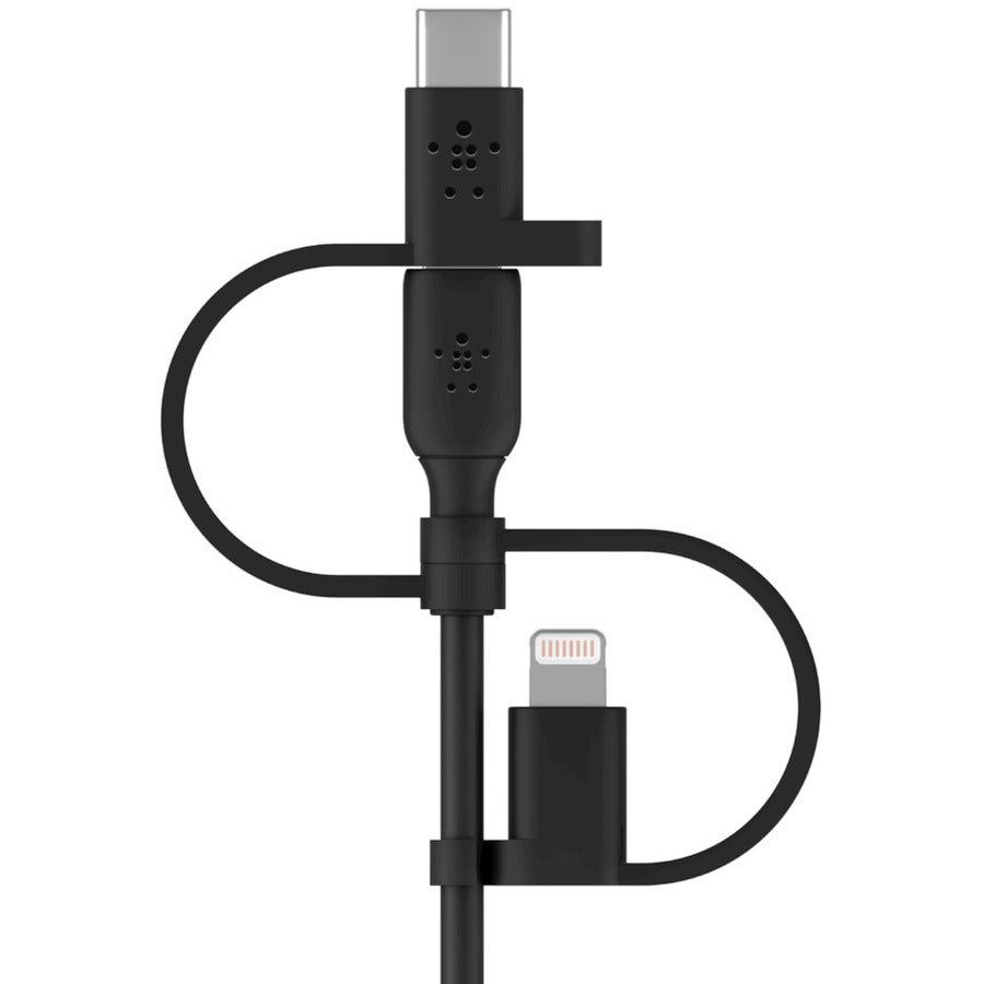 Belkin Universal Cable 15W (USB-A cable with USB-C, Micro-USB and Lightning connectors) — CAC001bt1MBK