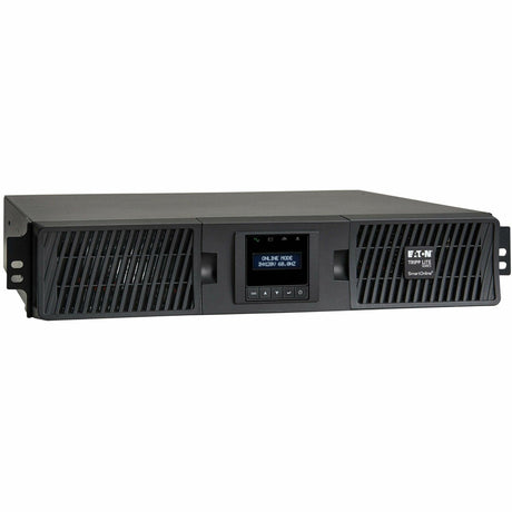 Eaton Tripp Lite Series SmartOnline 750VA 675W 120V Double-Conversion UPS - 8 Outlets, Extended Run, Network Card Included, LCD, USB, DB9, 2U Rack/Tower — SU750RTXLCD2UN