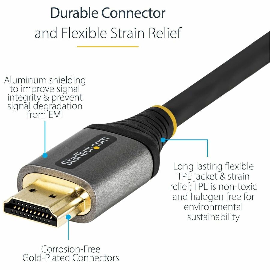 6ft/2m HDMI 2.1 Cable, Certified Ultra High Speed HDMI Cable 48Gbps, 8K 60Hz/4K 120Hz HDR10+, 8K HDMI Cable, Monitor/Display — HDMM21V2M