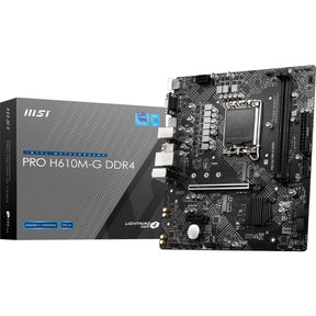 MSI H610M-G DDR4 Desktop Motherboard - Intel H610 Chipset - Socket LGA-1700 - Micro ATX — PROH610MGD4