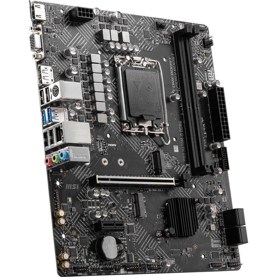 MSI H610M-G DDR4 Desktop Motherboard - Intel H610 Chipset - Socket LGA-1700 - Micro ATX — PROH610MGD4