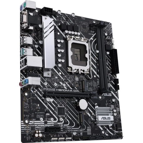 Asus Prime H610M-A D4-CSM Desktop Motherboard - Intel H610 Chipset - Socket LGA-1700 - Micro ATX — PRIMEH610M-AD4-CSM