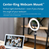 Kensington L1000 Bicolour Ring Light with Webcam Mount — K87653WW