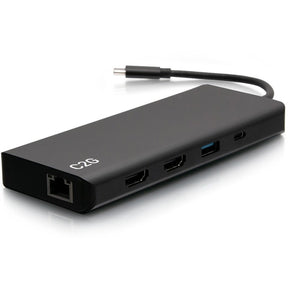 C2G USB C Docking Station - Dual Monitor Docking Station with 4K HDMI, USB, Ethernet, and AUX - Power Delivery up to 60W — C2G54488