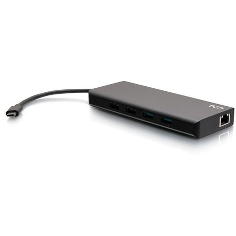 C2G USB C Docking Station - Dual Monitor Docking Station with 4K HDMI, USB, Ethernet, and AUX - Power Delivery up to 60W — C2G54488