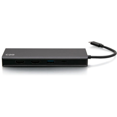 C2G USB C Docking Station - Dual Monitor Docking Station with 4K HDMI, USB, Ethernet, and AUX - Power Delivery up to 60W — C2G54488