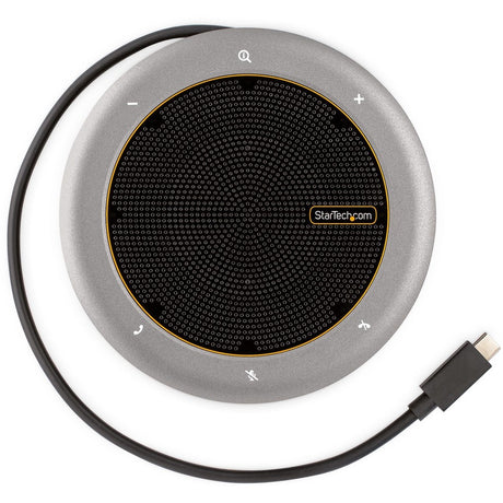 StarTech.com USB-C Speakerphone Docking Station, Mini Portable Conference Speaker/Audio Dock, VGA/4K HDMI, USB Hub, Teams/Zoom/Softphone — DKTBRSPMPD