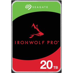 Seagate IronWolf Pro ST20000NT001 20 TB Hard Drive - 3.5" Internal - SATA (SATA/600) - Conventional Magnetic Recording (CMR) Method — ST20000NT001