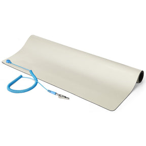 StarTech.com 23x47in Anti Static Mat, ESD Mat for Electronics Repair on Table or Desk, Flexible Work Pad, Detachable Grounding Wire — LG-ANTI-STATIC-MAT