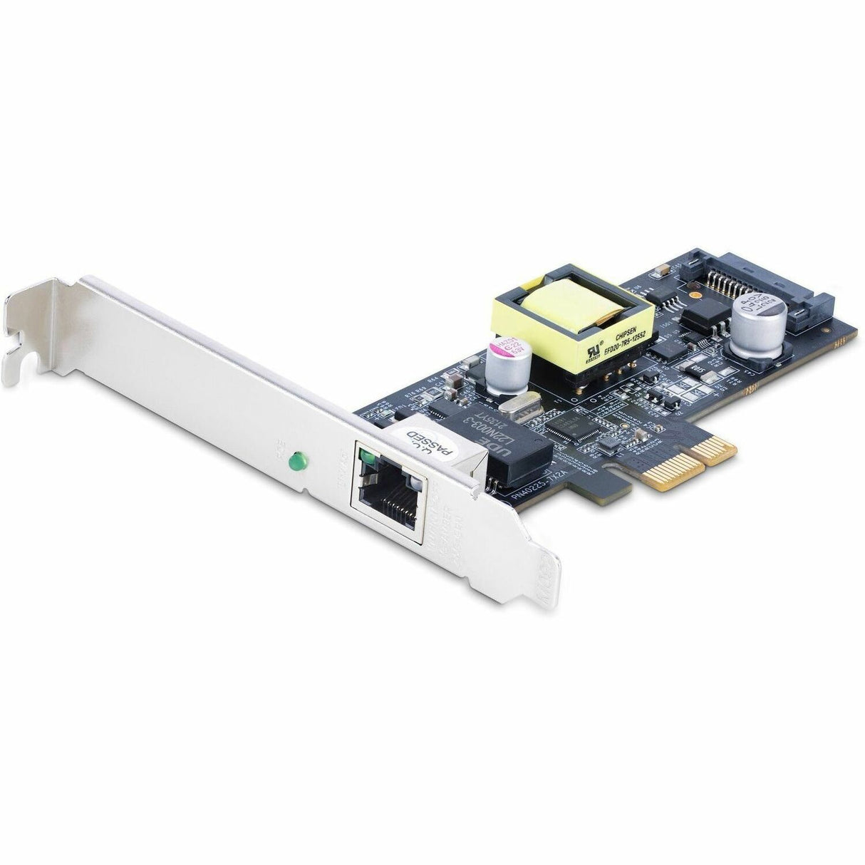 StarTech.com 1-Port 2.5Gbps PCI Express PoE Network Card, Intel I225-V, PCIe 802.3af/at PoE+ Multi-Gigabit NIC, SATA Powered Ethernet Card — PR12GIP-NETWORK-CARD