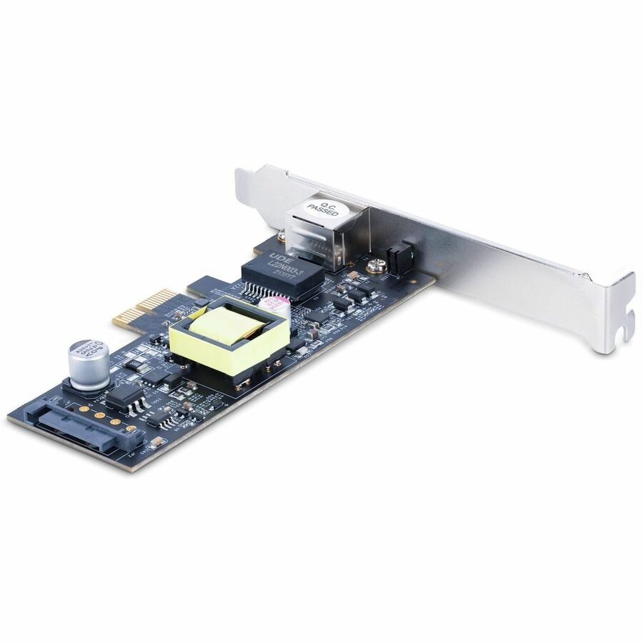 StarTech.com 1-Port 2.5Gbps PCI Express PoE Network Card, Intel I225-V, PCIe 802.3af/at PoE+ Multi-Gigabit NIC, SATA Powered Ethernet Card — PR12GIP-NETWORK-CARD