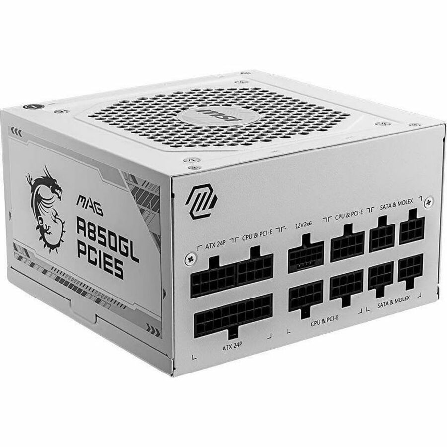 MSI MAG A850GL PCIE5 White Power Supply — MAGA850GLPCIE5WT