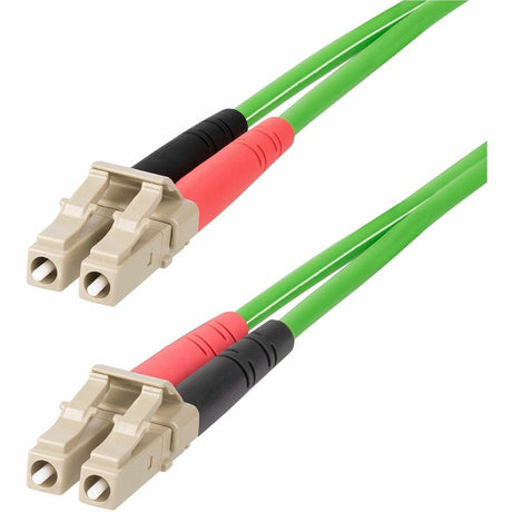 StarTech.com 1m (3.3ft) LC to LC (UPC) OM5 Multimode Fiber Optic Cable, 50/125&micro;m Duplex Zipcord, 40G/100G, LSZH Fiber Jumper Cord — LCLCL-1M-OM5-FIBER