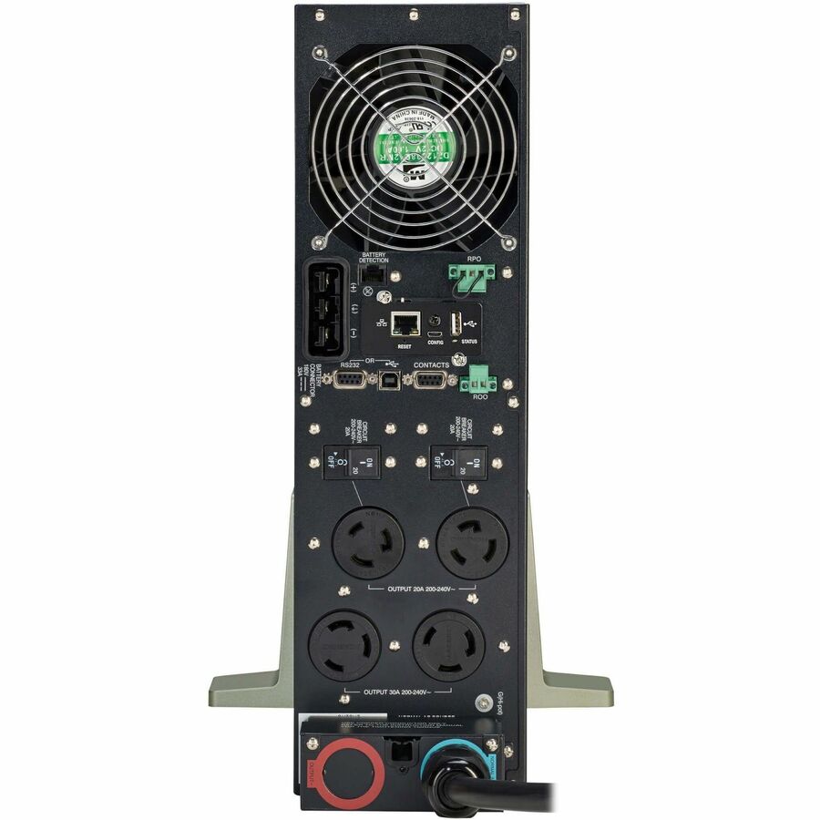 Eaton Tripp Lite Series SmartOnline 6000VA 5400W 208V Online Double-Conversion UPS - 2 L6-20R and 2 L6-30R Outlets, L6-30P Input, Network Card Included, Extended Run, 3U Rack/Tower — SU6000RT