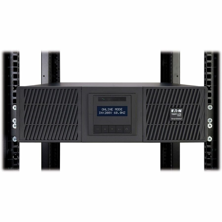 Eaton Tripp Lite Series SmartOnline 6000VA 5400W 208V Online Double-Conversion UPS - 2 L6-20R and 2 L6-30R Outlets, L6-30P Input, Network Card Included, Extended Run, 3U Rack/Tower — SU6000RT