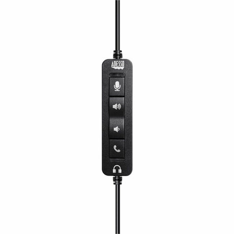 Adesso Headset with Push to talk, Volume +/-, Answer/End Call Controls — Xtream-P4T-TAA