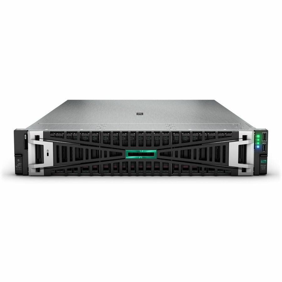 HPE SMART CHOICE ProLiant DL380 G11 2U Rack Server - 1 x Intel Xeon Silver 4509Y 2.6 GHz - 64 GB RAM - 960 GB SSD - (2 x 480GB) SSD Configuration - Serial ATA, Serial Attached SCSI (SAS) Controller — P71680-005