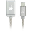 IOGEAR Charge & Sync USB-C to USB Type-A Adapter - Silver — G2LU3CAF10-SIL
