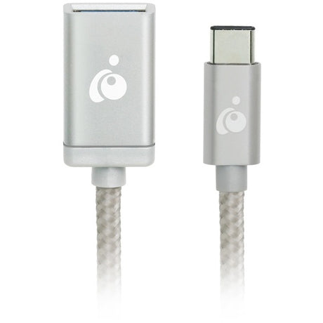 IOGEAR Charge & Sync USB-C to USB Type-A Adapter - Silver — G2LU3CAF10-SIL