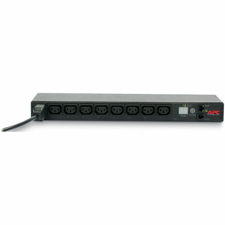 APC NetShelter Switched Rack PDU, 1U, 1PH, 3.7kW 230V 16A or 3.3kW 208V 16A, 8 C13 outlets, C20 cord — AP7921B