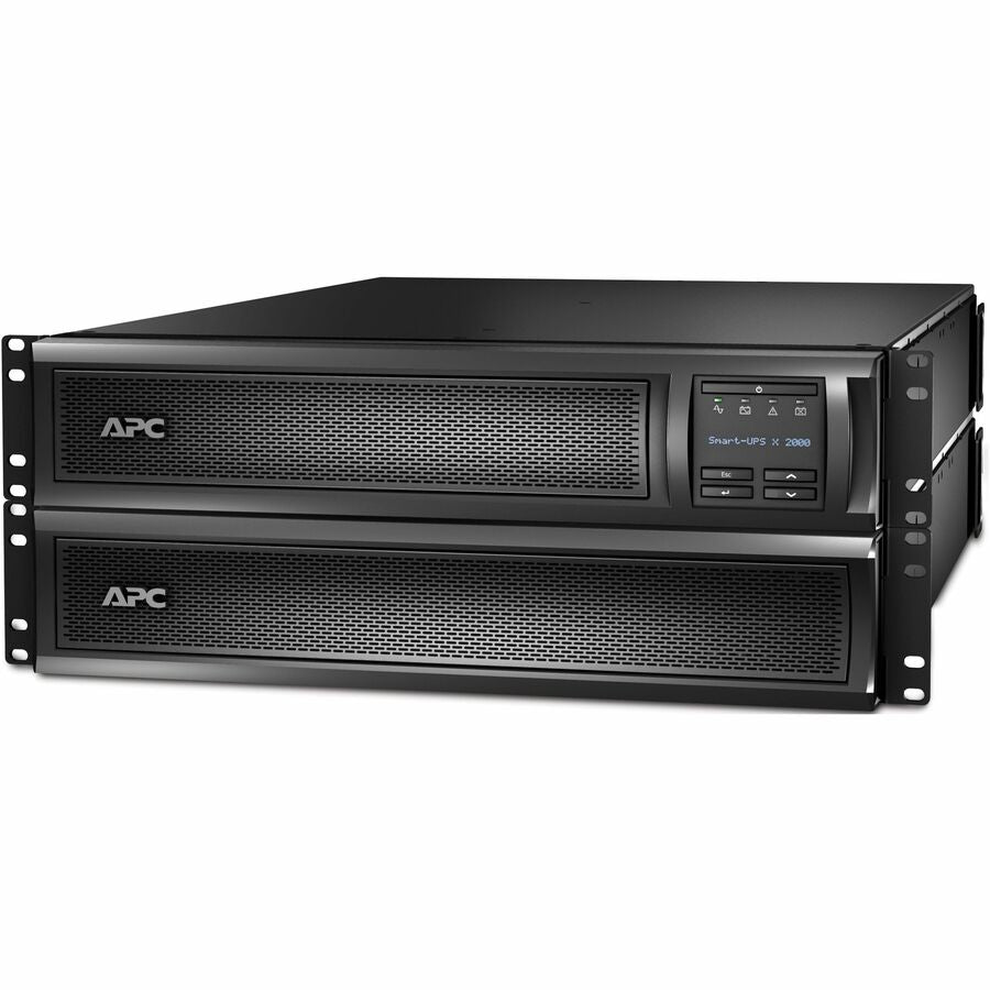 APC Smart-UPS X, Line Interactive, 2000VA, Rack/tower 2U, 100V-127V, 3x 5-15R+3x 5-20R+1x L5-20R NEMA, SmartSlot, Extended runtime, 10ft input cord — SMX2KR2UX145