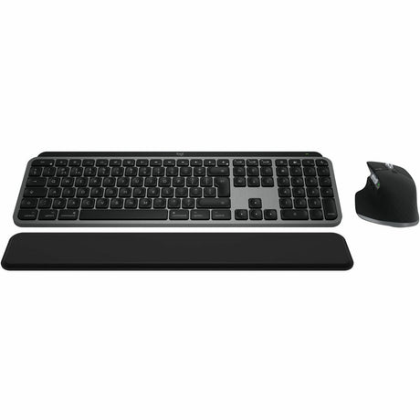 Logitech MX Keys S Combo for Mac, Wireless Keyboard and Mouse With Palm Rest, Bluetooth, Space Gray — 920-012592