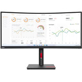 Lenovo ThinkVision T34w-30 34" Class UW-QHD Curved Screen LED Monitor - 21:9 - Raven Black — 63D4ZAR1US