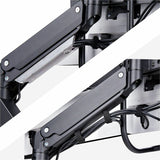 StarTech.com Crossbar Triple Monitor Desk Mount For Up To 3x 27in Screens, VESA 75x75/100x100, Tool-Less Arm Adjustments, C-Clamp/Grommet — 3M1A3SG-MONITOR-ARM