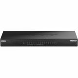 TRENDnet 16-Port Unmanaged 2.5G Desktop Network Ethernet Switch, TEG-S3160, 16 x 2.5 GB RJ-45 Ports, 80Gbps Switching Capacity, Ethernet Splitter, NDAA & TAA Compliant, Lifetime Protection, Black