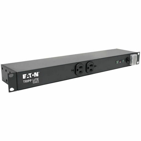 Eaton Tripp Lite Series Isobar 12-Outlet Network Server Surge Protector, 15 ft. (4.57 m) Cord, 3840 Joules, Diagnostic LEDs, 1U Rackmount, Metal Housing — IBAR12