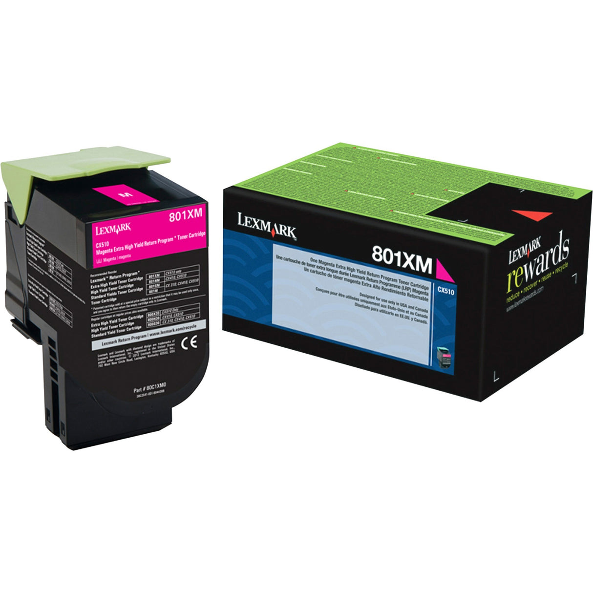 Lexmark Unison 801XM Toner Cartridge — 80C1XM0