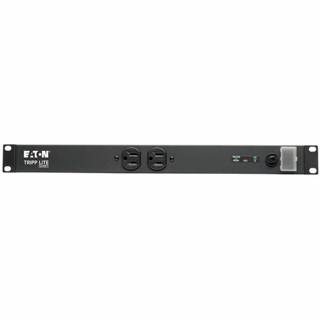 Eaton Tripp Lite Series Isobar 12-Outlet Network Server Surge Protector, 15 ft. (4.57 m) Cord, 3840 Joules, Diagnostic LEDs, 1U Rackmount, Metal Housing — IBAR12