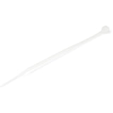 StarTech.com 4"(10cm) Cable Ties, 7/8"(22mm) Dia, 18lb(8kg) Tensile Strength, Nylon Self Locking Zip Ties, UL Listed, 100 Pack, White — CBMZT4N