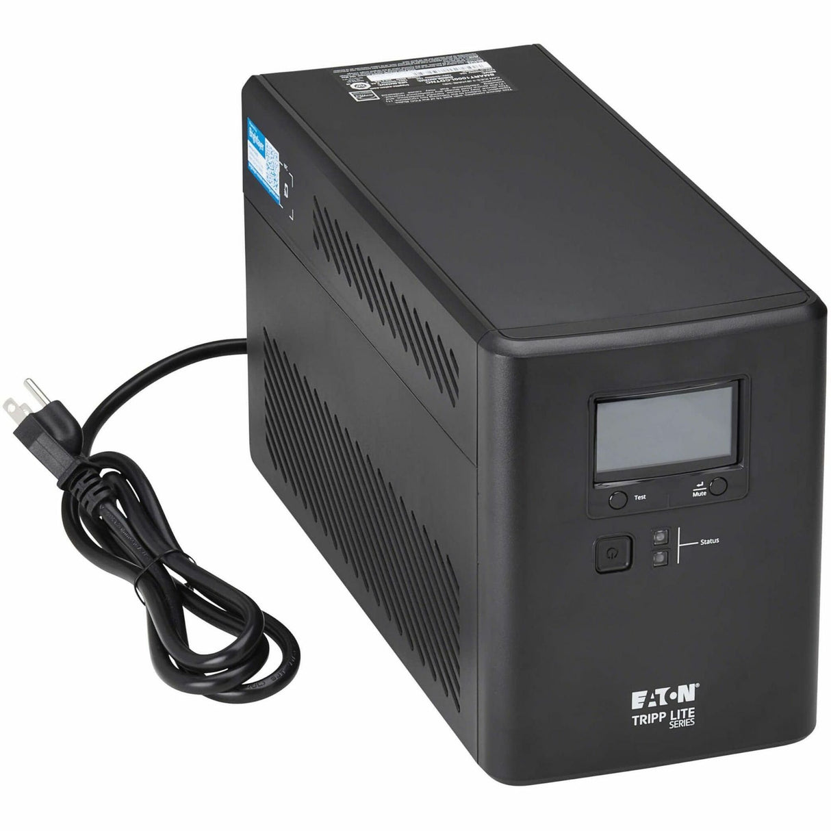 Eaton Tripp Lite Series 1000VA 600W 120V Line-Interactive Cloud-Connected UPS with Remote Monitoring - 10 NEMA 5-15R Outlets (5 Surge + 5 Surge and Battery Backup), LCD, 5-15P Plug, Tower — SMART1000LCDTNC