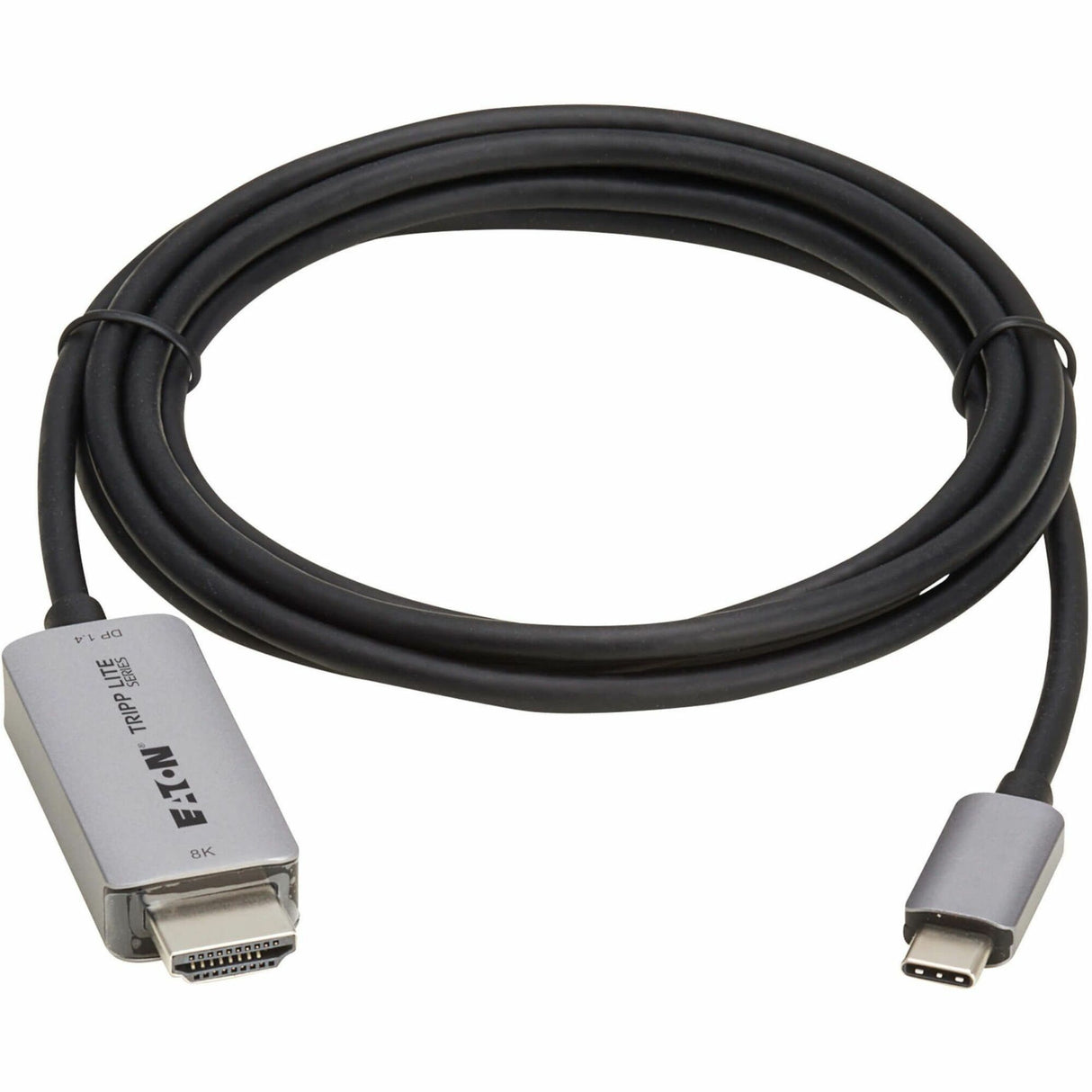 Eaton Tripp Lite Series USB-C to HDMI Active Adapter Cable (M/M) - 8K 60 Hz, 4K 144 Hz, HDR, 4:4:4, HDCP 2.3, Black, 6 ft. (1.8 m) — U444-006-H8K6