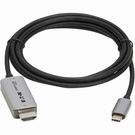 Eaton Tripp Lite Series USB-C to HDMI Active Adapter Cable (M/M) - 8K 60 Hz, 4K 144 Hz, HDR, 4:4:4, HDCP 2.3, Black, 6 ft. (1.8 m) — U444-006-H8K6