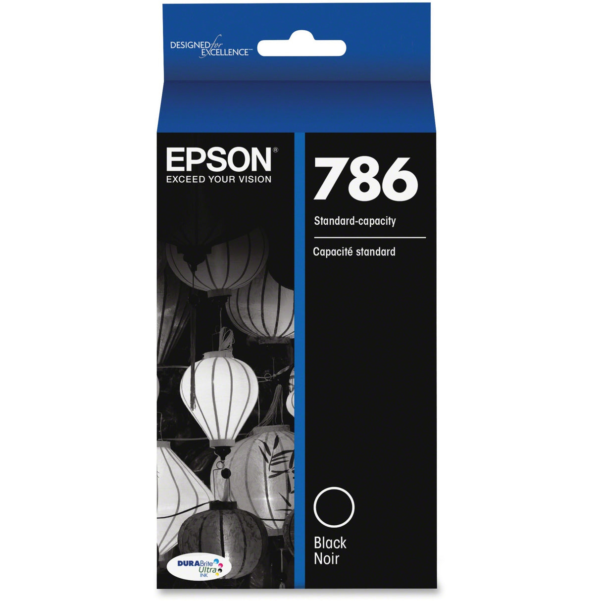 Epson DURABrite Ultra 786 Original Standard Yield Inkjet Ink Cartridge - Black - 1 Each — T786120-S